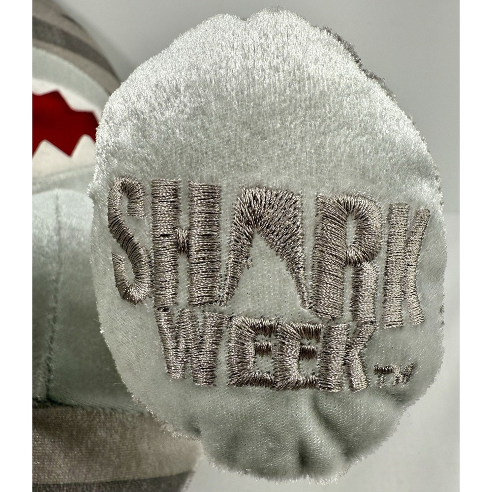 Build-A-Bear Shark Week Tiger Shark Plush 16" Striped Gray 2019 Great Gift EUC - Picture 6 of 12